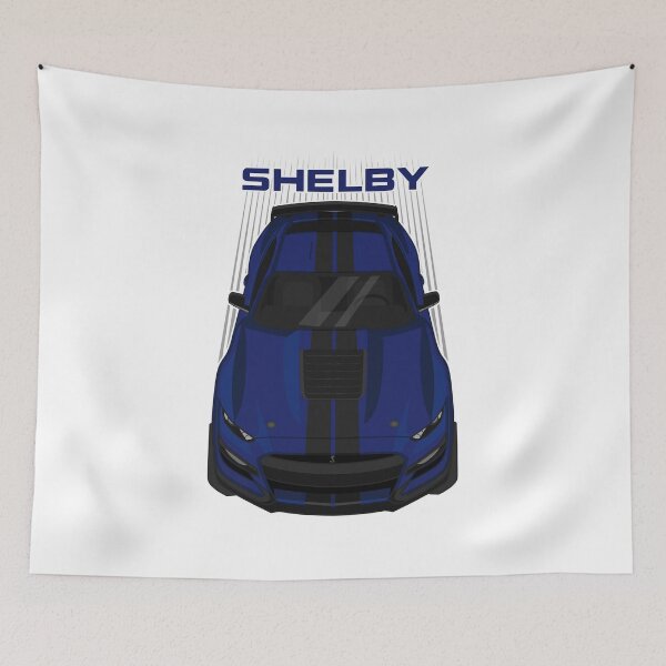 Item preview, Ford Mustang Shelby GT500 2020-2021 - Kona Blue - Black Stripes designed and sold by V8social.