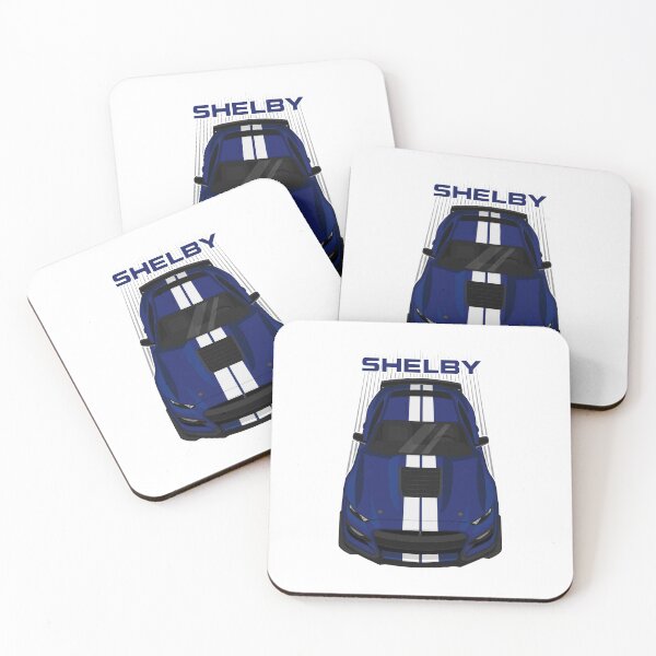Item preview, Ford Mustang Shelby GT500 2020-2021 - Kona Blue - White Stripes designed and sold by V8social.