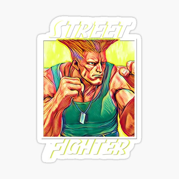 Guile, Street Fighters Sticker for Sale by 0therworldly4rt