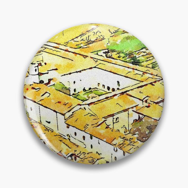Artikelvorschau, Fognano: Luftaufnahme des Dorfes mit Kloster entworfen und verkauft von Giuseppe Cocco.