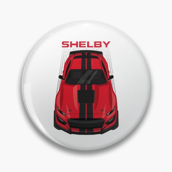 Item preview, Ford Mustang Shelby GT500 2020-2021 - Race Red - Black Stripes designed and sold by V8social.