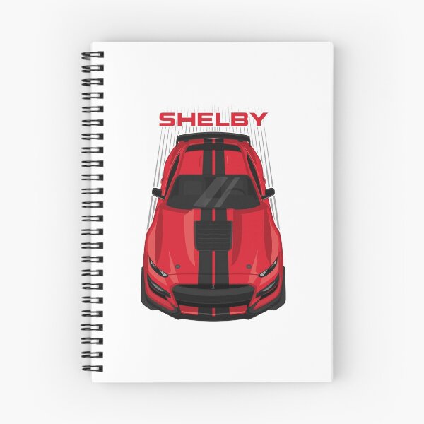 Item preview, Ford Mustang Shelby GT500 2020-2021 - Race Red - Black Stripes designed and sold by V8social.