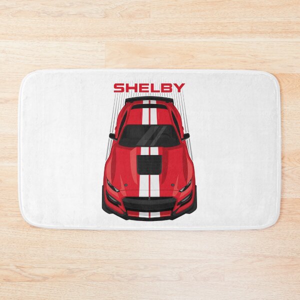 Item preview, Ford Mustang Shelby GT500 2020-2021 - Race Red - White Stripes designed and sold by V8social.