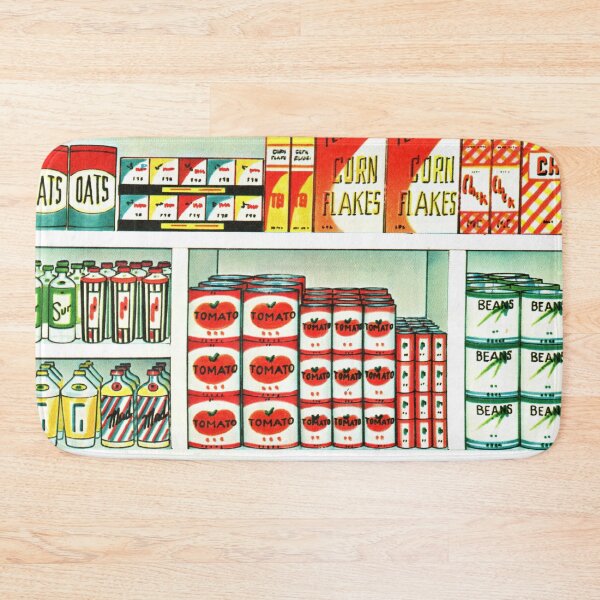 Item preview, Grocery Store Shelves - Vintage Retro Pattern designed and sold by elevens.
