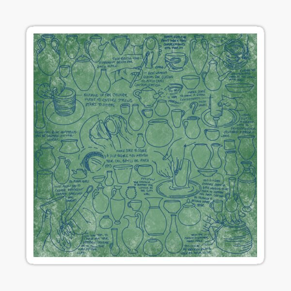 A potter’s mind Sticker
