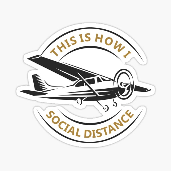 Item preview, HOW I SOCIAL DISTANCE - FLY SAFE designed and sold by pannolinno.