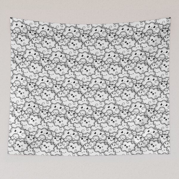 Item preview, Cloud Pattern B&W designed and sold by 2411.