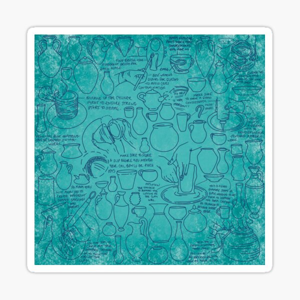 A potters mind Sticker