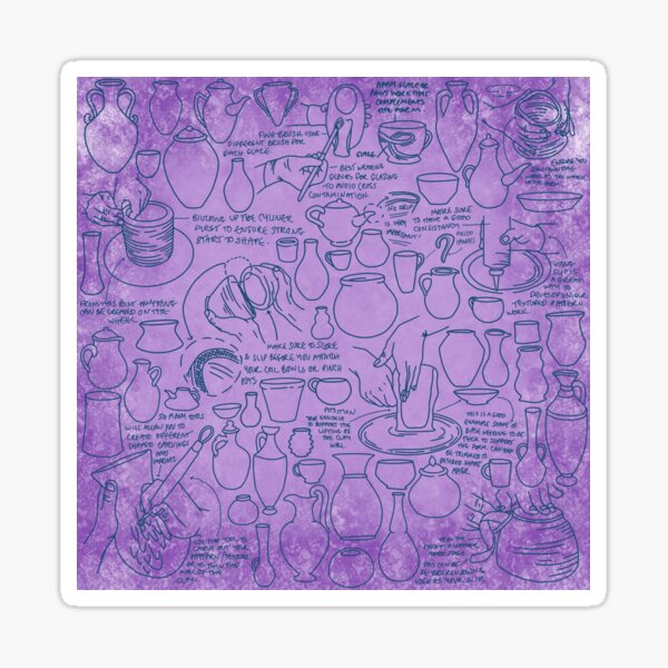 A potters mind Sticker