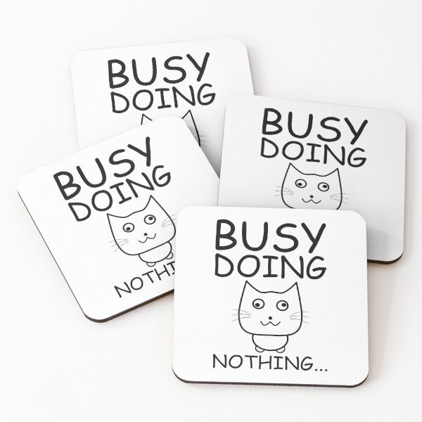 Item preview, Busy Doing Nothing - Cat designed and sold by AJ-DesignCo.