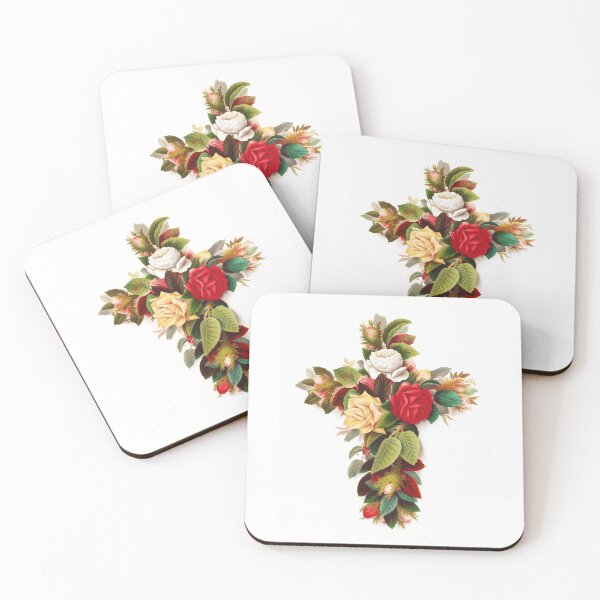 Artikelvorschau, Rosenkreuz, Blume, Vintage, digital retuschiert, Olive E Whitney Produkt entworfen und verkauft von ZiZitCo.