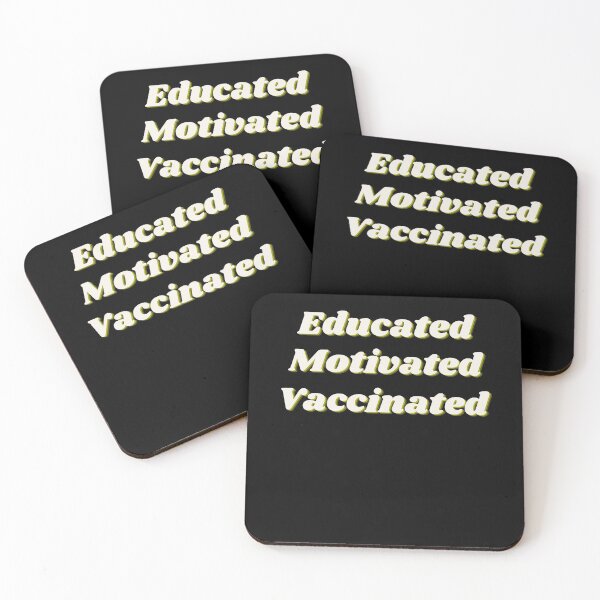 Item preview, Educated Motivated Vaccinated Retro Pro Science designed and sold by IntegrityDesign.