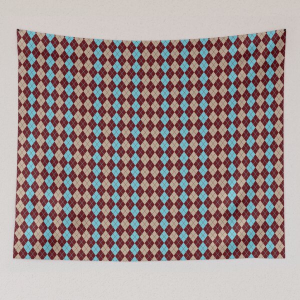 Item preview, Small viking, burgundy and grayish orange color quadrant Pattern designed and sold by Metwalli.