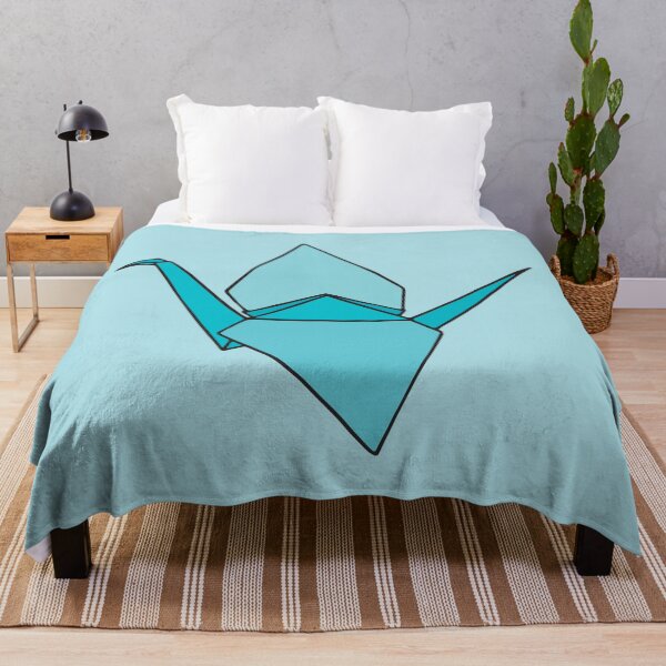 Item preview, Blue Origami Paper Crane designed and sold by murialbezanson.