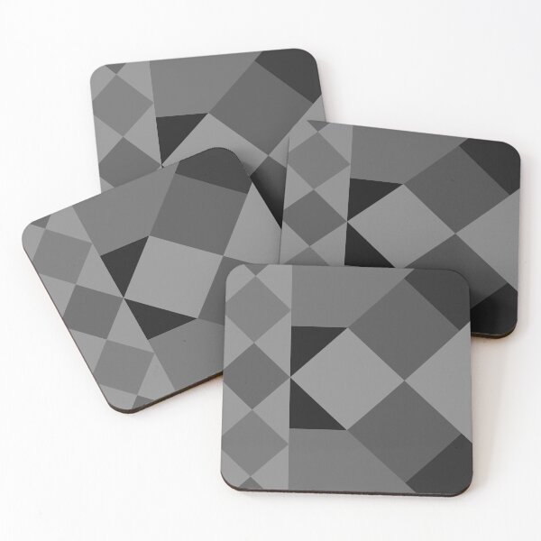 Item preview, monochrome mid century modern geometrical design designed and sold by pauloneill-art.