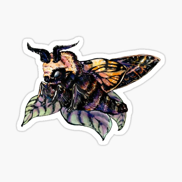 Bats & Moths Fuzzy Stickers – Sticker Planet