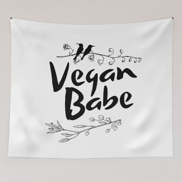 Item preview, Vegan Babe quote - Veganuary designed and sold by Pandoras-Boxx.