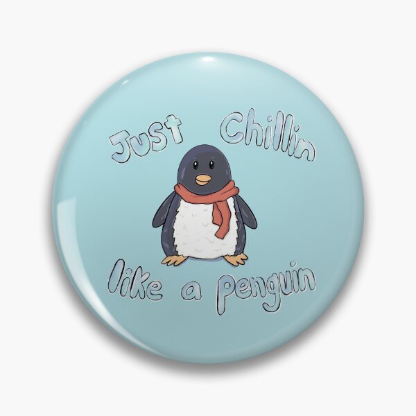 Item preview, Just Chillin Like a Penguin  designed and sold by RoserinArt.