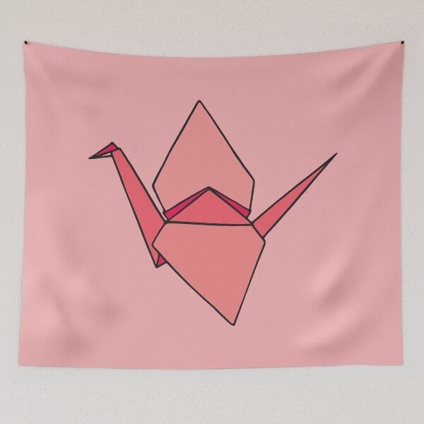 Item preview, Pink Origami Paper Crane designed and sold by murialbezanson.