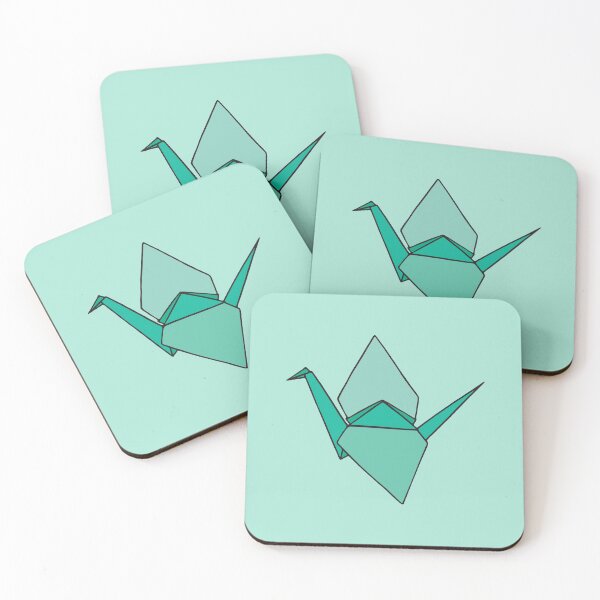 Item preview, Green Origami Paper Crane designed and sold by murialbezanson.