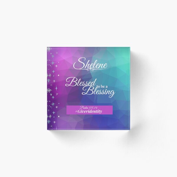 Personalized Throw Pillow - Giver Identity Acrylic Block