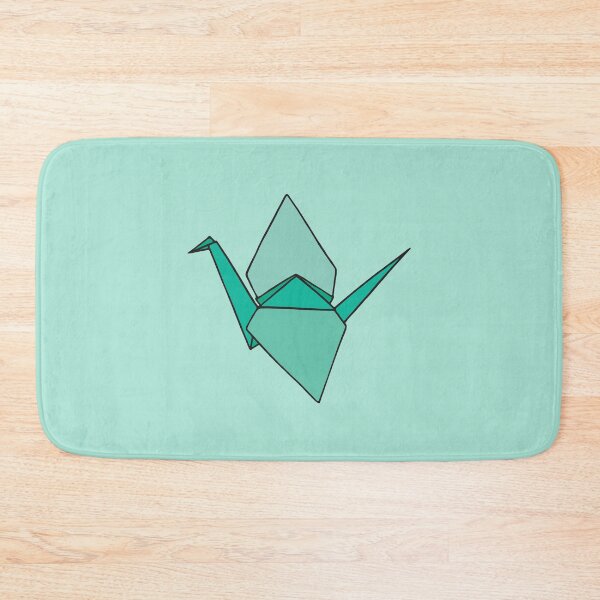 Item preview, Green Origami Paper Crane designed and sold by murialbezanson.