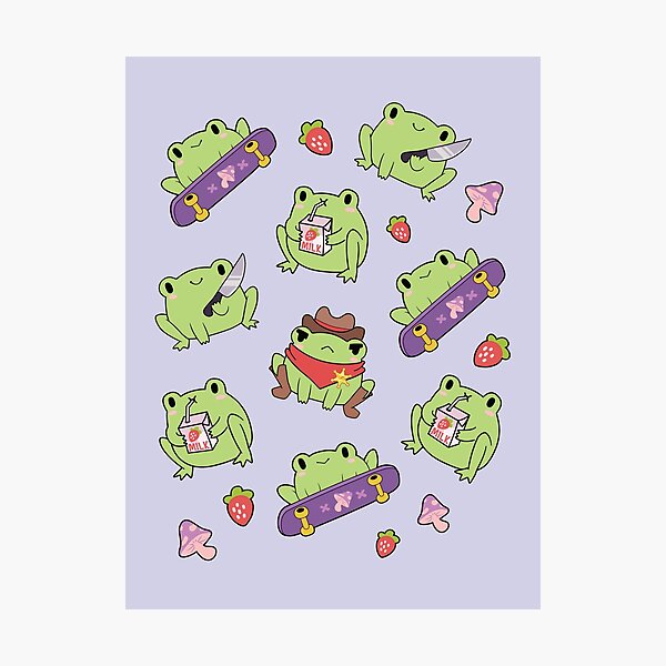 Aperçu de l'œuvre Pack de grenouilles mignonnes créée et vendue par ElectricFangs.