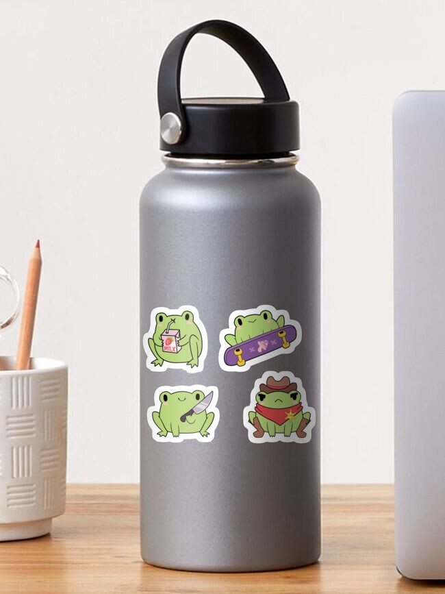 Cute Child Frog Bear Water Bottle