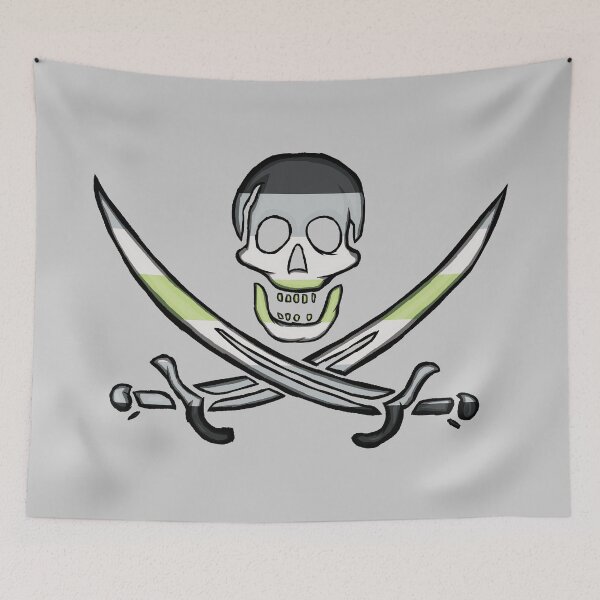Item preview, Agender Pirate Pride designed and sold by SmartDirty.