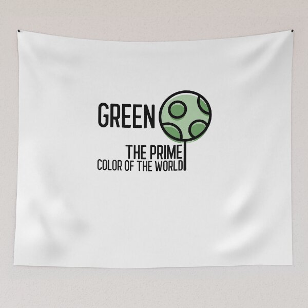 Item preview, Ecology Green the color of the world designed and sold by Hooked-Atire.
