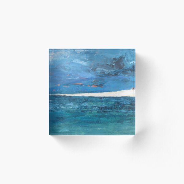 Hayle beach Acrylic Block