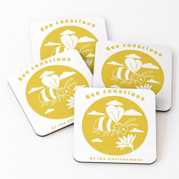 Item preview, Bee conscious of ecology designed and sold by Hooked-Atire.