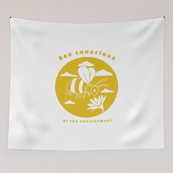 Item preview, Bee conscious of ecology designed and sold by Hooked-Atire.