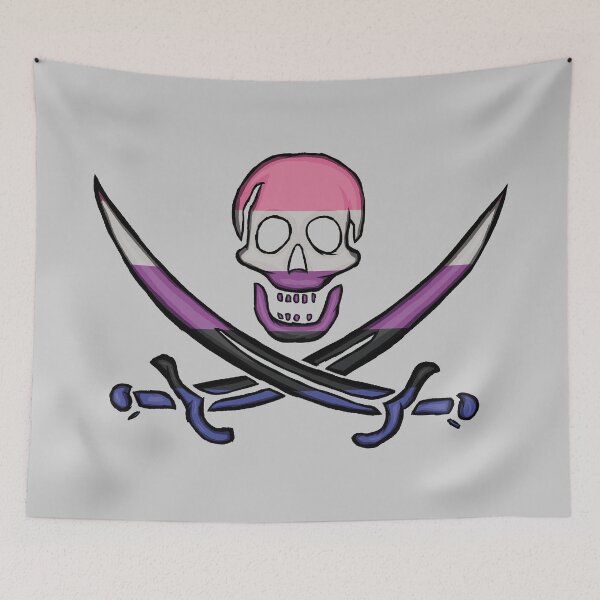 Item preview, Genderfluid Pirate Pride designed and sold by SmartDirty.