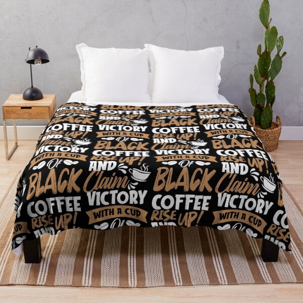 Item preview, Rise Up And Claim Victory With A Cup Of Black Coffee designed and sold by PrintexDesigns.
