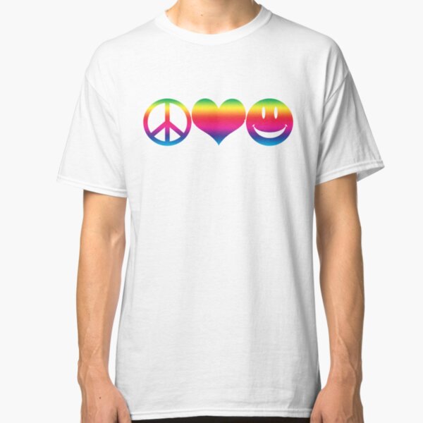 Peace, Love, and Happiness Classic T-Shirt