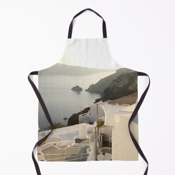 Item preview, Golden Hour in Oia, Santorini, Greece - Beautiful White Panorama and Sunset View designed and sold by whatisonmymind.