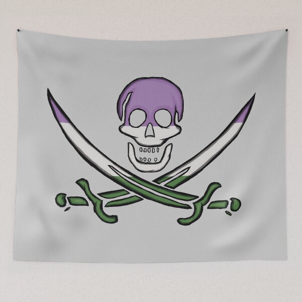 Item preview, Genderqueer Pirate Pride designed and sold by SmartDirty.