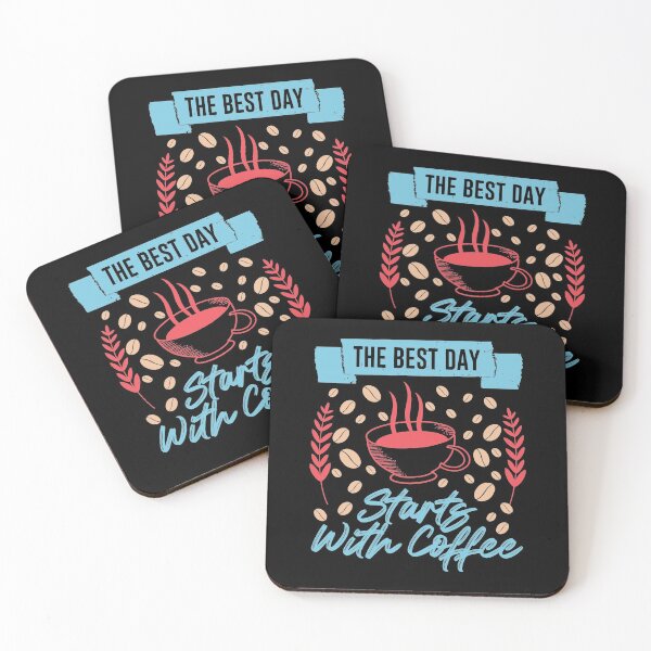 Item preview, The Best Day Start With Coffee Stickers designed and sold by PrintexDesigns.