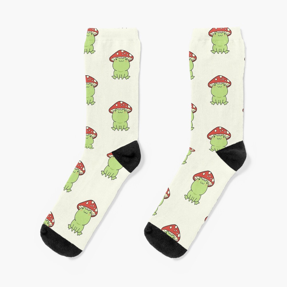 Mushroom frog Socks