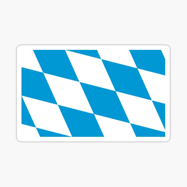 Bayern Flagge Bayerische Fahne' Autocollant