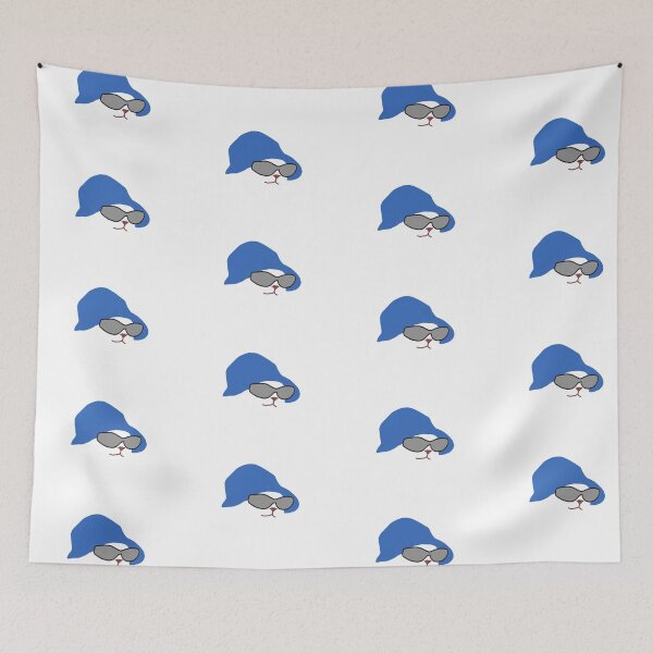 Item preview, Bucket Hat Cat Meme - BLUE designed and sold by beccaamac.