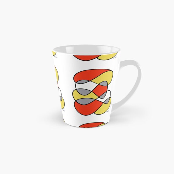 Mid Century Inspired Color Art Tall Mug