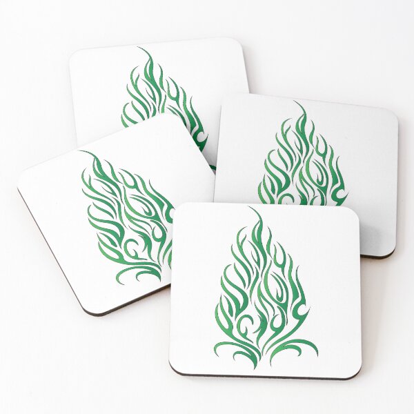 Item preview, Green Tribal Flame Design designed and sold by RocketshSD.