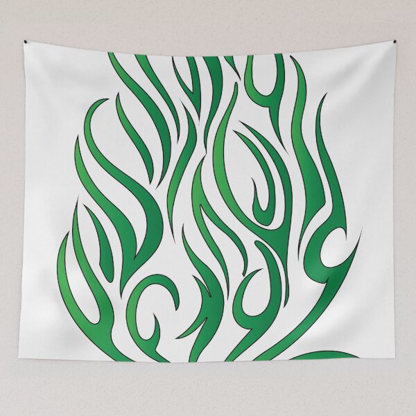 Item preview, Green Tribal Flame Design designed and sold by RocketshSD.