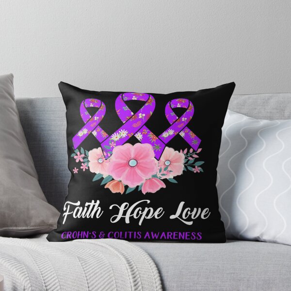 Item preview, Faith Hope Love Conciencia de la enfermedad de Crohn y la colitis designed and sold by frechettee.