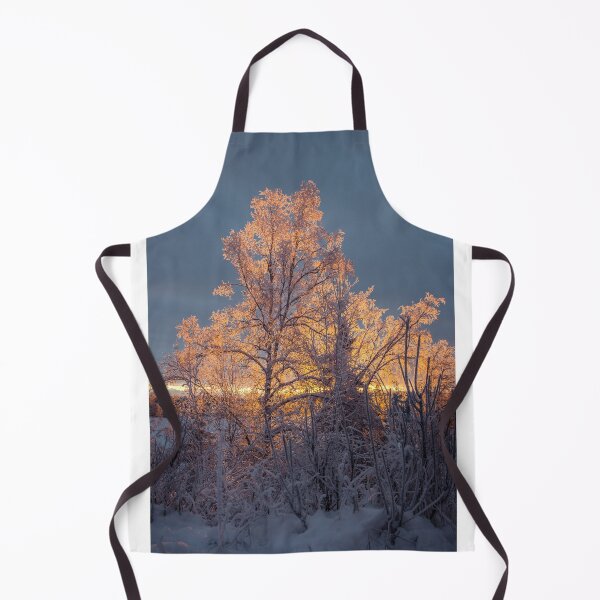 Item preview, Golden tree of an Alaskan Winter Sunrise designed and sold by Ian Christopher.