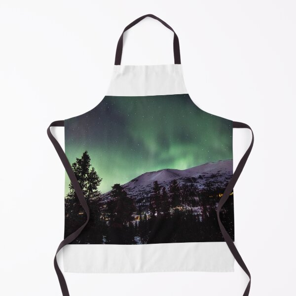 Item preview, Green Northern Lights in the Alaskan Winter Mountains designed and sold by Ian Christopher.