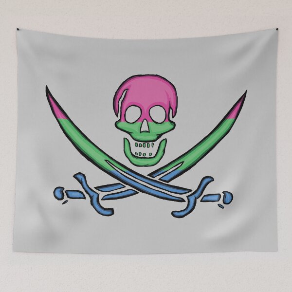 Item preview, Polysexual Pirate Pride designed and sold by SmartDirty.