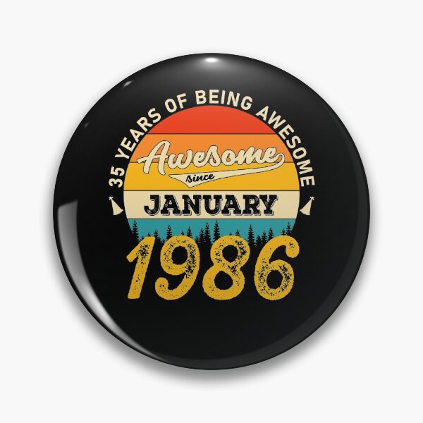 Item preview, 35th Birthday 35 Years Born In 1986 January designed and sold by Renergie.